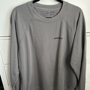 Patagonia Light Gray Organic Cotton Sweatshirt
